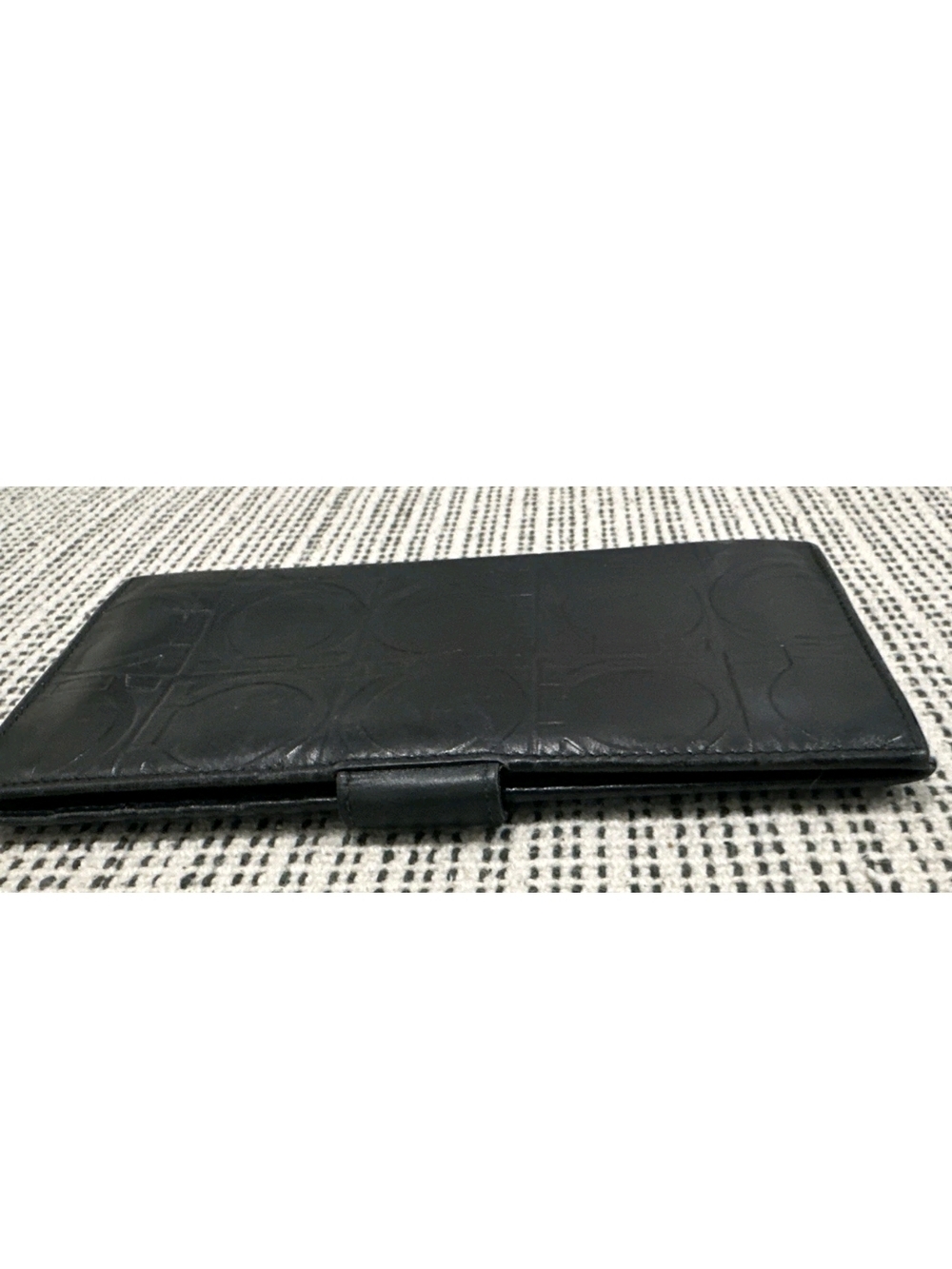 Salvatore Ferragamo Black Embossed Leathe Wallet - Picture 5 of 13